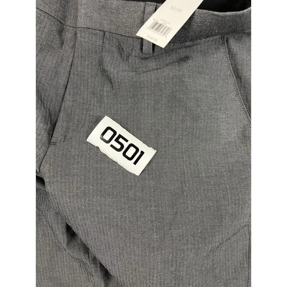 Banana‎ Republic Pants Mens 32x34 Non-Iron Tailored Fit Gray, NWT